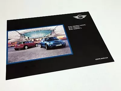 2004 MINI Cooper Classic S Price List Information Sheet Brochure • $5