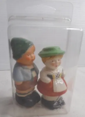 Vintage Hansel And Gretel Boy & Girl Salt & Pepper Shakers  Ceramic 2-3/4  High • $14.95