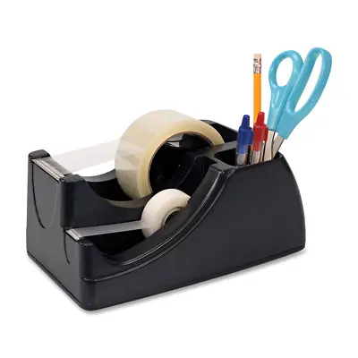 Officemate Recycled 2-in-1 Heavy Duty Tape Dispenser 1  And 3  Cores Black • $35.93