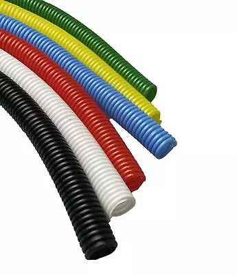 Conduit Spilt Cable Tidy Flexible Tube Convoluted Protection Tubing PE • £11.51