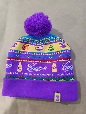 Purple Coopers Sparkling Ale Beer Collectible Knitted Beanie Bobble Hat • $15