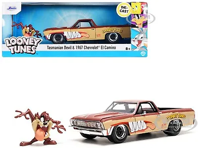 1967 Chevrolet El Camino & Taz Figure  Looney Tunes  1/24 Diecast By Jada 35130 • $29.99