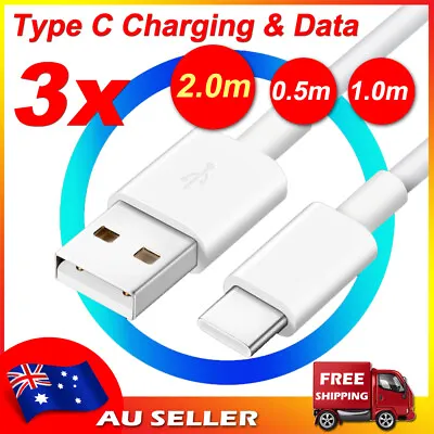 USB To Type C Charger Cable Fast Charging Data Cord For Samsung 2M 1M 0.5M • $8.99