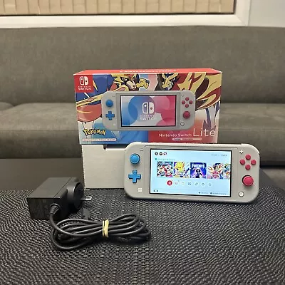 $299.99 • Buy Nintendo Switch Lite Pokemon Zacian And Zamazenta Edition Complete Boxed