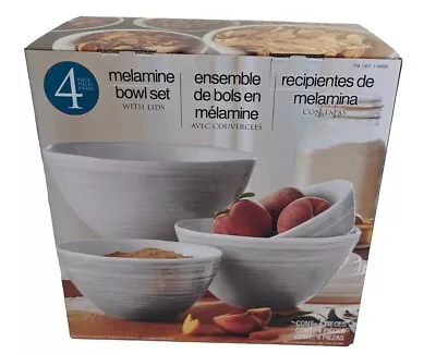 4 Piece Melamine Bowl Set With Lids • £35.70