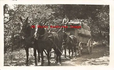 CA Fort Seward California RPPC Loaded Horse Drawn Delivery Wagon • $49.99