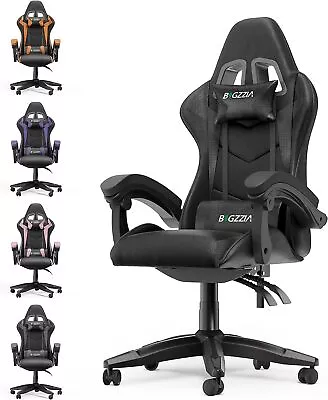 Leather Video Gaming Racing Chair Ergonomic Swivel Computer Office Desk Chair • $95.99