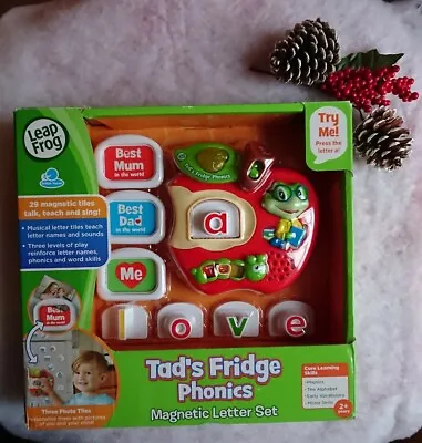 LeapFrog Tad's Fridge Phonics Magnetic Letter Set Sealed Box.  • £60