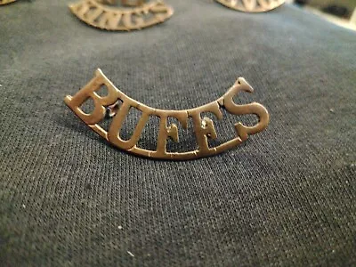 The Buffs East Kent Regiment BUFFS Shoulder Title Post 1902 • £8