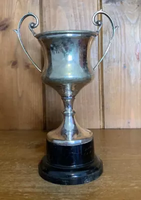 NOT ENGRAVED Vintage Silver Plate Trophy Loving Cup Trophies Trophy • $37.32