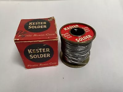Vintage Kester Plastic Rosin Resin Core Solder (A6) • $22.95