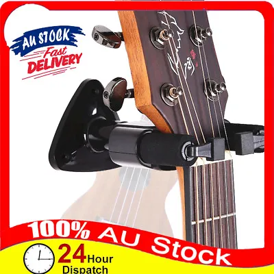 $12.98 • Buy Guitar Wall Mount Hanger Padded Holder Hook Keeper Bass Ukulele Banjos Auto