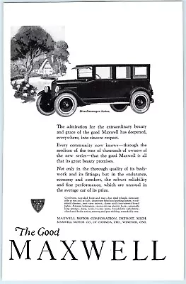 Maxwell Five-Passenger Sedan Vintage Auto Print Ad #22 • $9.99