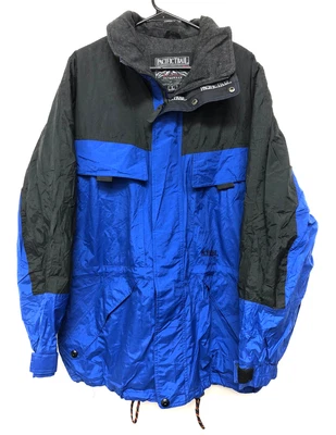 $9.16 • Buy Pacific Trail Mens Parka Jacket Blue Black Lined Full Zip Ski Coat - Size L