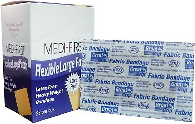 2  X 3  Flexible Fabric Bandages Heavy-Duty - 25/Box (1 Box) Medi-First MS-28542 • $14.81