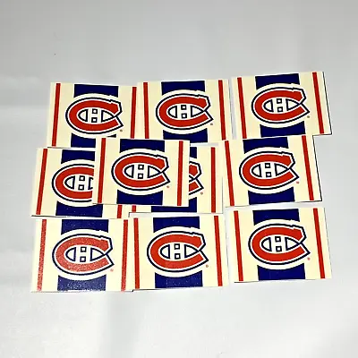 10 Montreal Canadiens NHL Team Logo Small Adhesive Sticker Decal 2inch X 1.5inch • $5.17