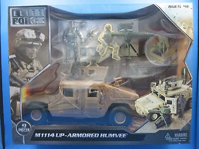 Elite Force M1114 UO-Armored Humvee Vehicle W/ 4  Action Figure 1:18 BBI GI Joe • $53.99