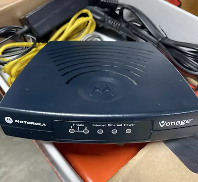 Motorola/Vonage VT2142-VD Broadband Router/Voice Gateway VoIP W/cables • $15