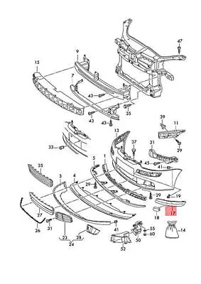 Genuine VW Golf R32 GTI Rabbit Variant Protective Strip Right 1K0807656DGRU • $29.71