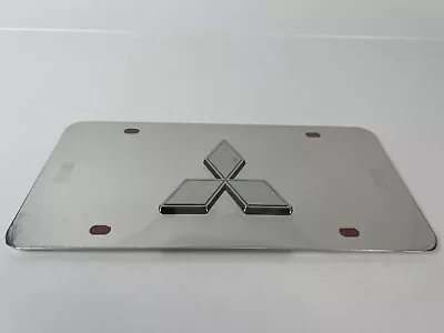 Mitsubishi Emblem Chrome/Silver Autogold License Plate 3D Engraved Logo New • $49.99