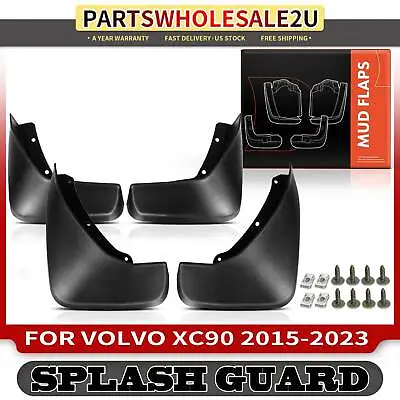 4x Full Set RH & LH Splash Guards Mud Flaps Mudguards For Volvo XC90 2015-2023 • $31.99