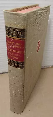 Francis Bacon - Essays &  New Atlantis - Classic Club - 1969 - Vintage Hardcover • $11.27