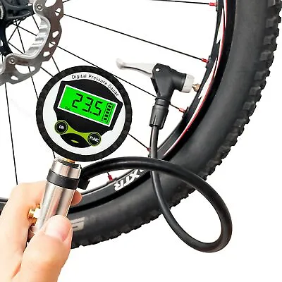 Digital Bicycle Tire Inflator Gauge With Auto-Select Valve Type - Presta And ... • $31.99