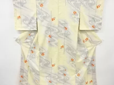 7025122: Japanese Kimono / Vintage Unused Komon Kimono / Branch Flower • $97