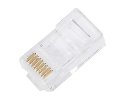 10pcs RJ45 8P8C Cat5 Cat5e Connector Plugs For Ethernet Network FREE POSTAGE • $5