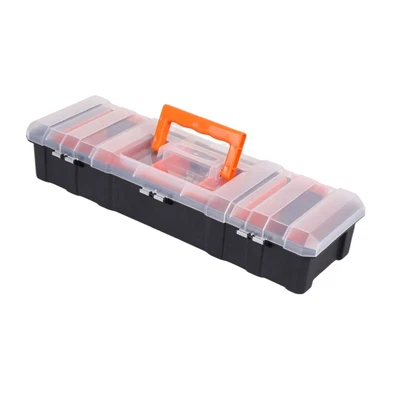 Multi Use Organizer Tool Box Shockproof Transparent Cover For Electrician • £14.63