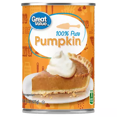 Great Value 100% Pure Pumpkin 15 Oz • £8.03