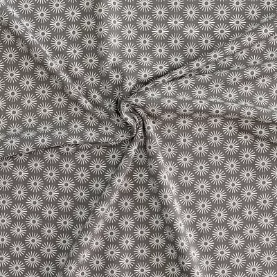 Cotton Jersey Fabric Daisy On Grey 150cm Wide By The Half Metre • £9