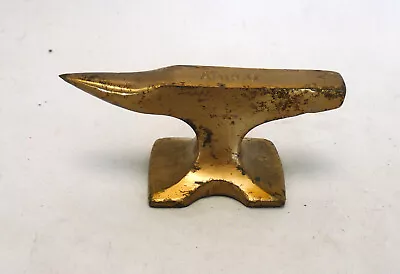 Vintage Amrco Mini Advertising Brass Anvil Tool • $39