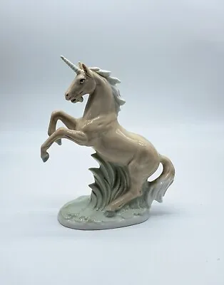 Vintage 8in Glazed Ceramic Unicorn Japan • $22
