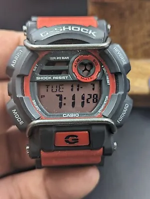 Vintage G-Shock Military Red Guard 3434 GD-400 Mint Condition! Tough Watch • $98
