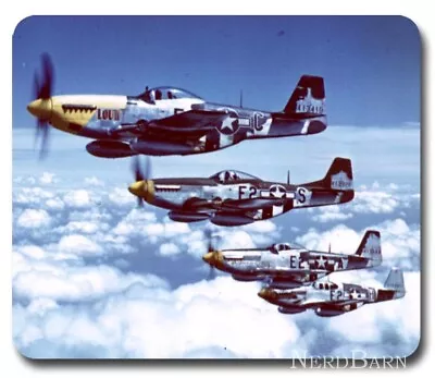 P-51 Mustang Fighter Planes ~ Mouse Pad / Mousepad ~ Aviation War Collector Gift • $8.95