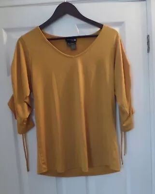 Ladies Anthony Mustard Top Size S (will Fit A 12) • £5