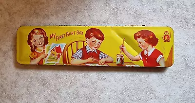 Vintage Child's Miniature Paint Box Tin 1950/60's - LL Products • $10.07