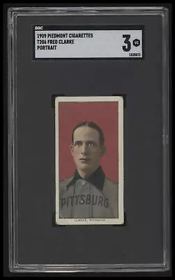 1909 T206 Fred Clarke Vg Piedmont 150 Hof Portrait Sgc 3 Pittsburgh Pirates • $300