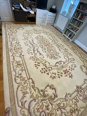 £400 • Buy Antique Large Indian Carpet In Chinese Style 100% Wool Rectangular Shape