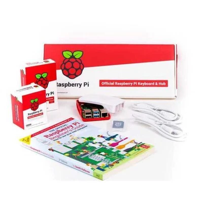 $304.65 • Buy Raspberry Pi 4 Model B 8GB Beginner Desktop Kit Official White And Red Package