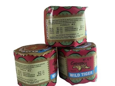 3 Pack Wild Tiger Balm 18g Jars Balm Arthritis Pain Joints Ache US SELLER • $9.99