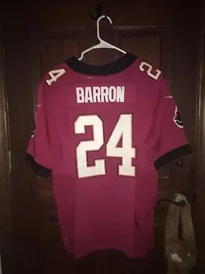 Mens Nike Sz 44 MARK BARRON Buccaneers NFL Football Jersey ~ STITCHED • $100