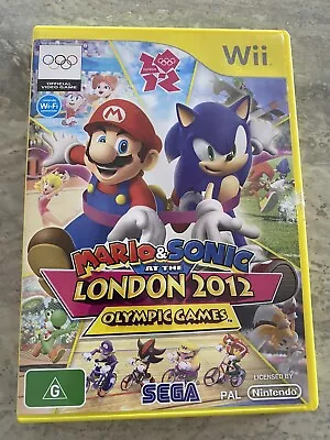 Mario And Sonic At The London 2012 Olympic - Nintendo Wii CASE & MANUAL ONLY • $12.99