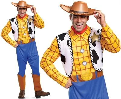 Mens Licensed Disney Pixar Deluxe Woody Toy Story Fancy Dress Costume By Smiffys • £59.99