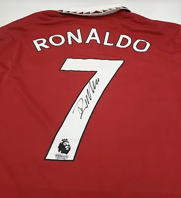 $499 • Buy Cristiano Ronaldo Hand Signed Autograph Manchester United ADIDAS Jersey COA🔥🔥