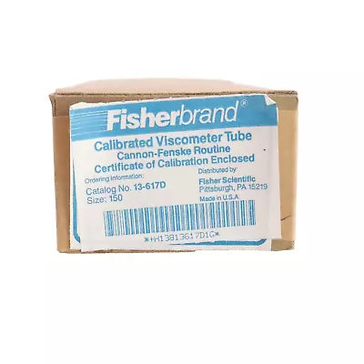 Fisherbrand 13-617D Calibrated Viscometer Tube Size 150 • $89.99