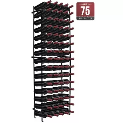 75 Wine Rack Holder Bottle Metal Storage Wall Mounted Floor Display Freestanding • $74.51