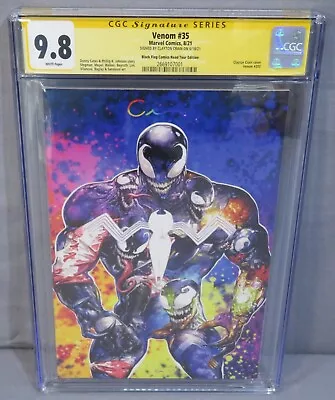 VENOM #35 (Signed Clayton Crain Black Flag Road Tour Edition) CGC 9.8 NM/MT 2021 • $449.99