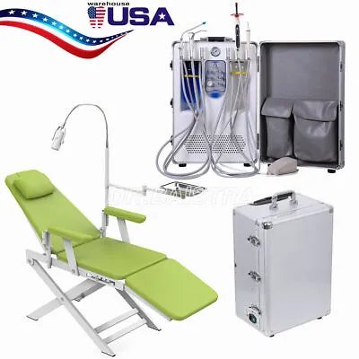 4H Portable Mobile Dental Delivery Unit System Cart Treatment Compressor/ Chair • $1055.12